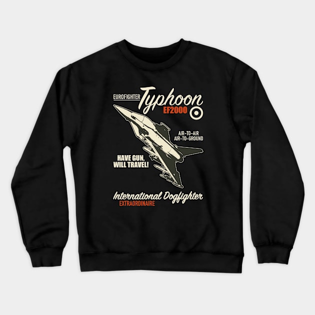 Eurofighter Typhoon Crewneck Sweatshirt by TCP